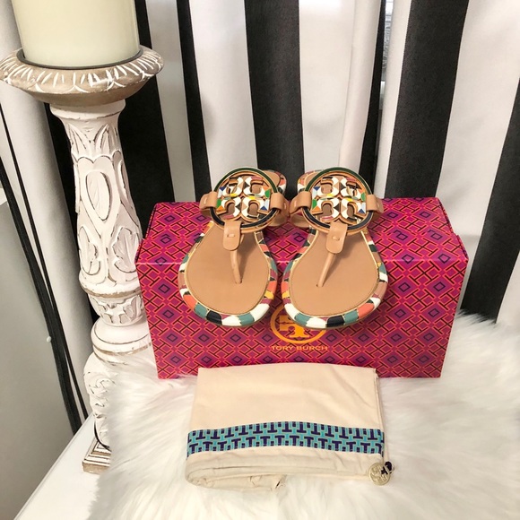 Tory Burch Miller Metal Logo Sandal🧡 - Picture 3 of 12